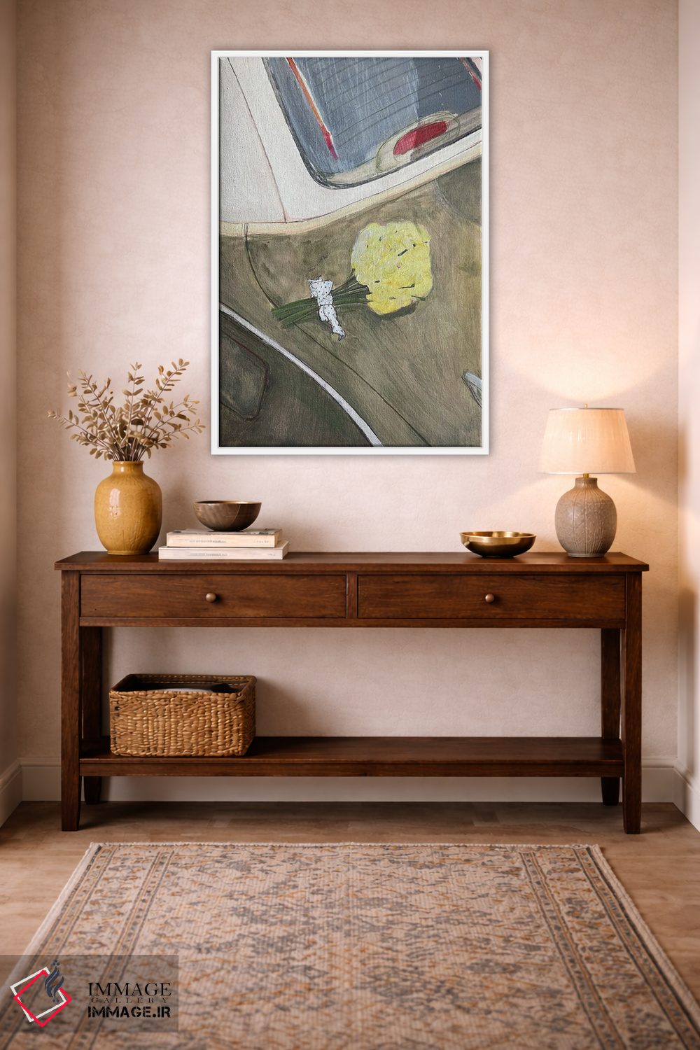 تابلو دکوراتیو دسته گل زرد اثر آناستازیا مازور-اسکروبوا - D3W