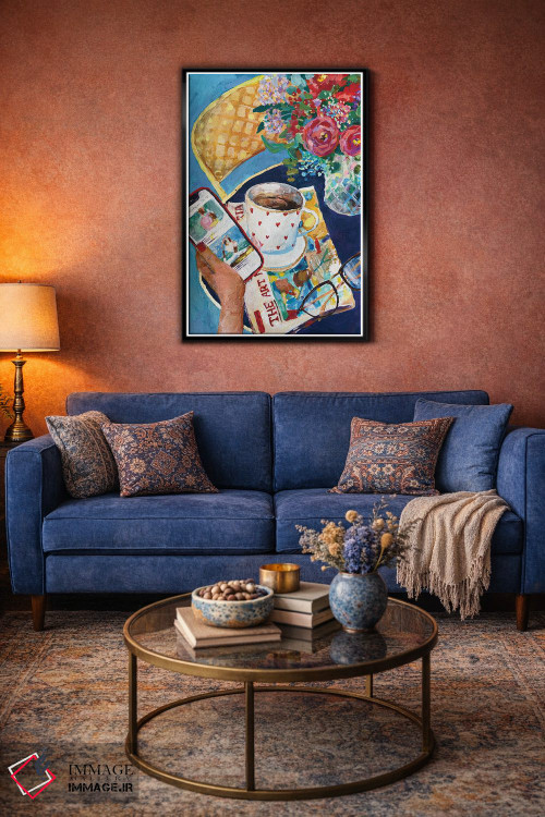 تابلو دکوراتیو اخبار صبحانه اثر آناستازیا مازور-اسکروبوا - D6B