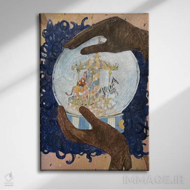 تابلو دکوراتیو فصل جادویی اثر آناستازیا مازور-اسکروبوا - نمای روبهرو روی دیوار