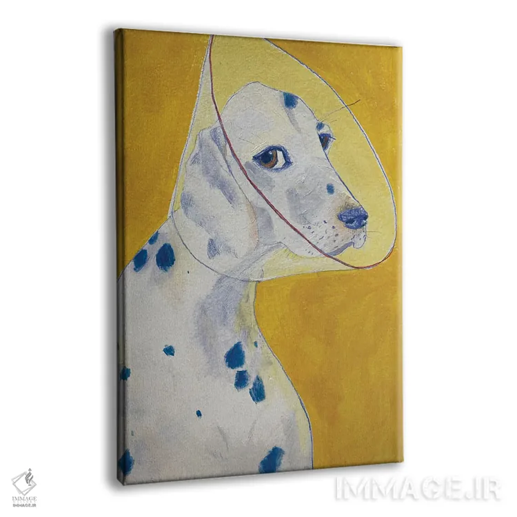 تابلو دکوراتیو دالماتین ۲ اثر آناستازیا مازور-اسکروبوا - نمای پرسپکتیو محصول