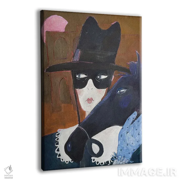 تابلو دکوراتیو زورو اثر آناستازیا مازور-اسکروبوا - نمای پرسپکتیو محصول