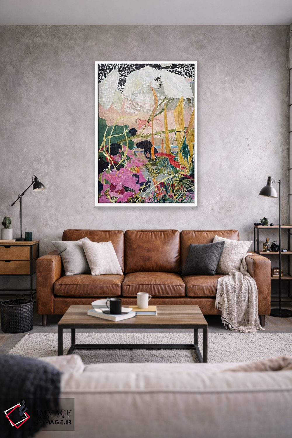 تابلو انتزاعی میمون اثر آناستازیا مازور-اسکروبوا - D1W