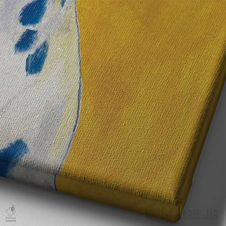 تابلو دکوراتیو دالماتین ۲ اثر آناستازیا مازور-اسکروبوا - نمای نزدیک بافت بوم