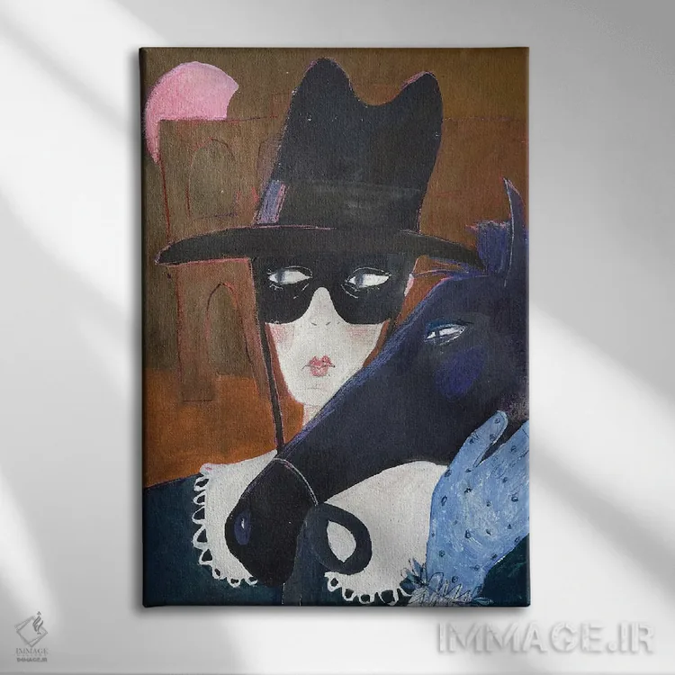 تابلو دکوراتیو زورو اثر آناستازیا مازور-اسکروبوا - نمای روبهرو روی دیوار