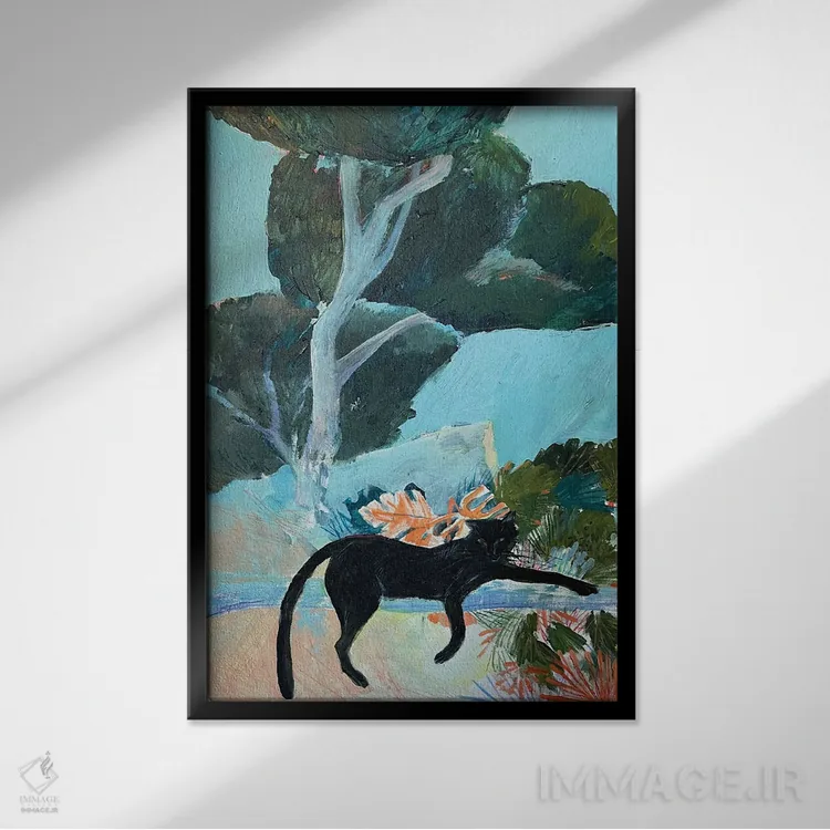 تابلو دکوراتیو پره پره اثر آناستازیا مازور-اسکروبوا - نمای قابدار مشکی