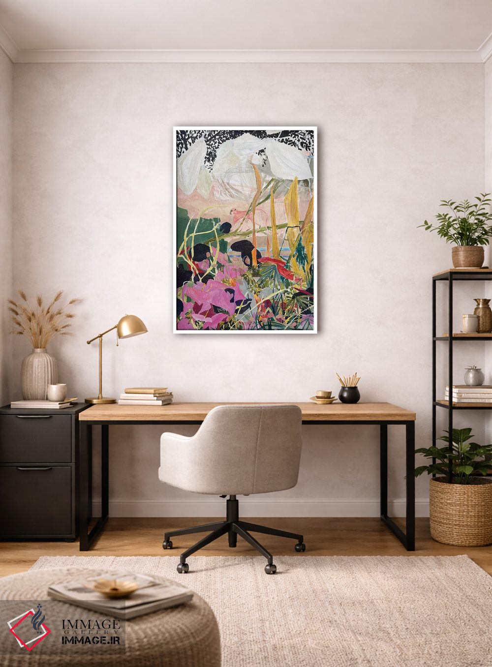 تابلو انتزاعی میمون اثر آناستازیا مازور-اسکروبوا - D3W