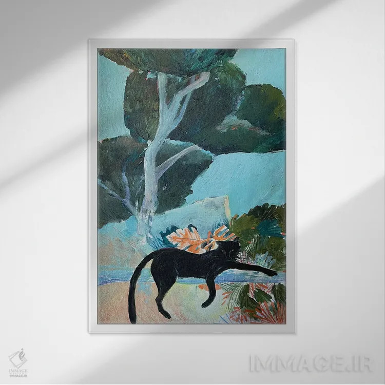 تابلو دکوراتیو پره پره اثر آناستازیا مازور-اسکروبوا - نمای قابدار سفید