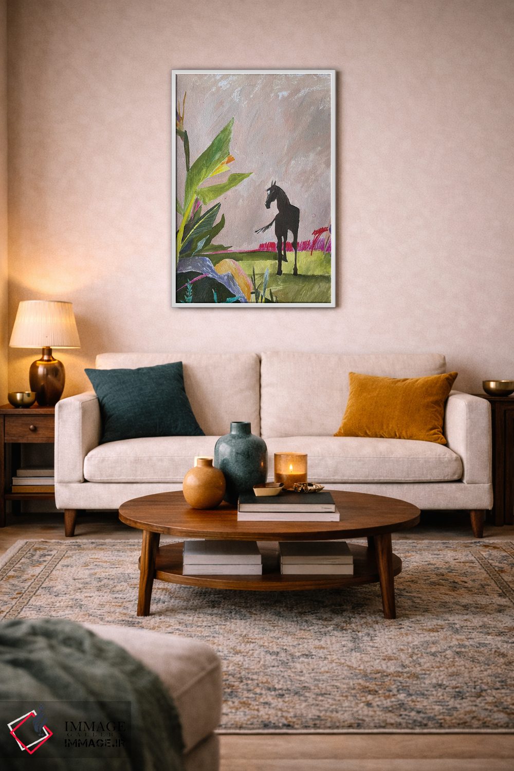 تابلو دکوراتیو اسب اثر آناستازیا مازور-اسکروبوا - D3W