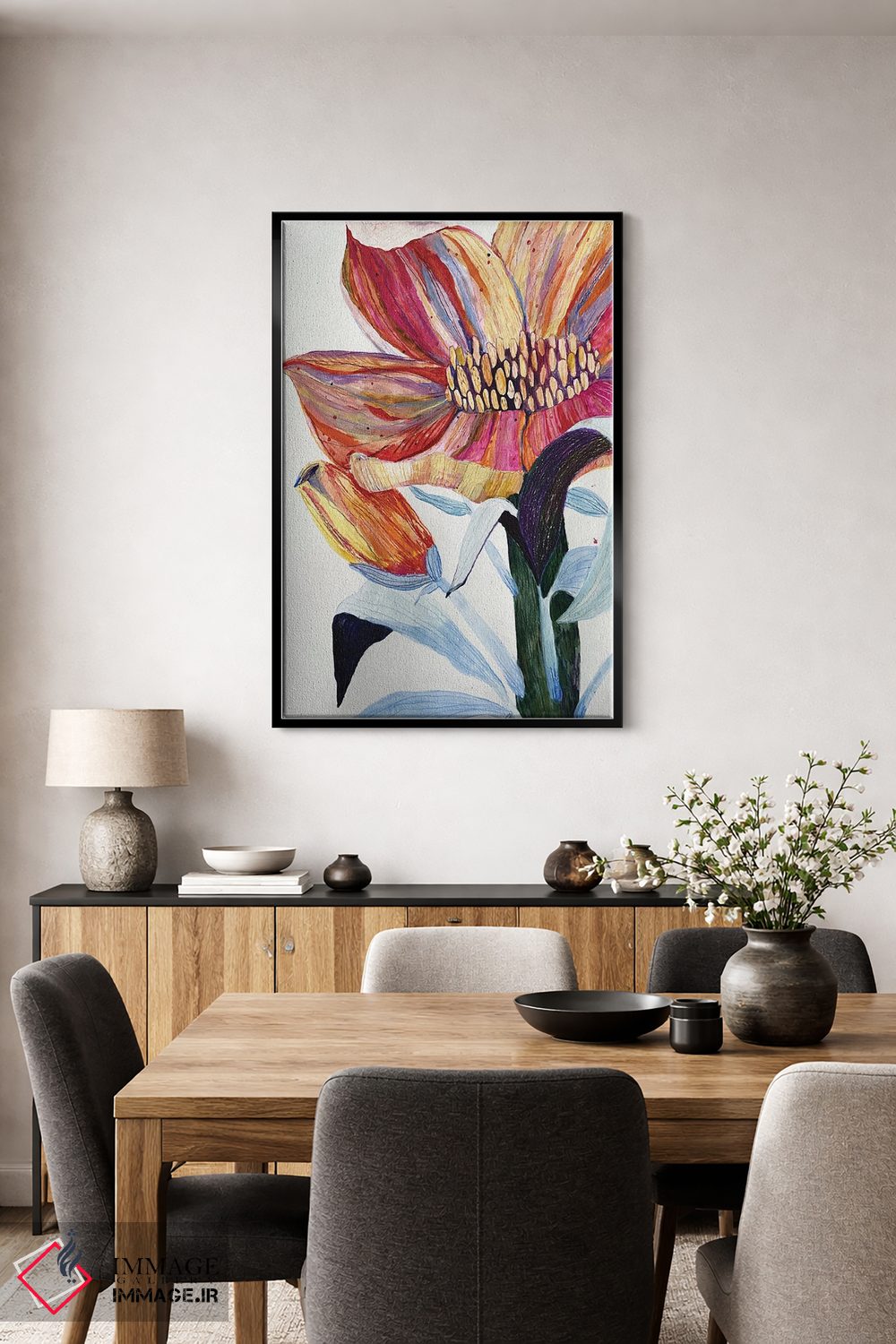 تابلو دکوراتیو گل اثر آناستازیا مازور-اسکروبوا - D3B
