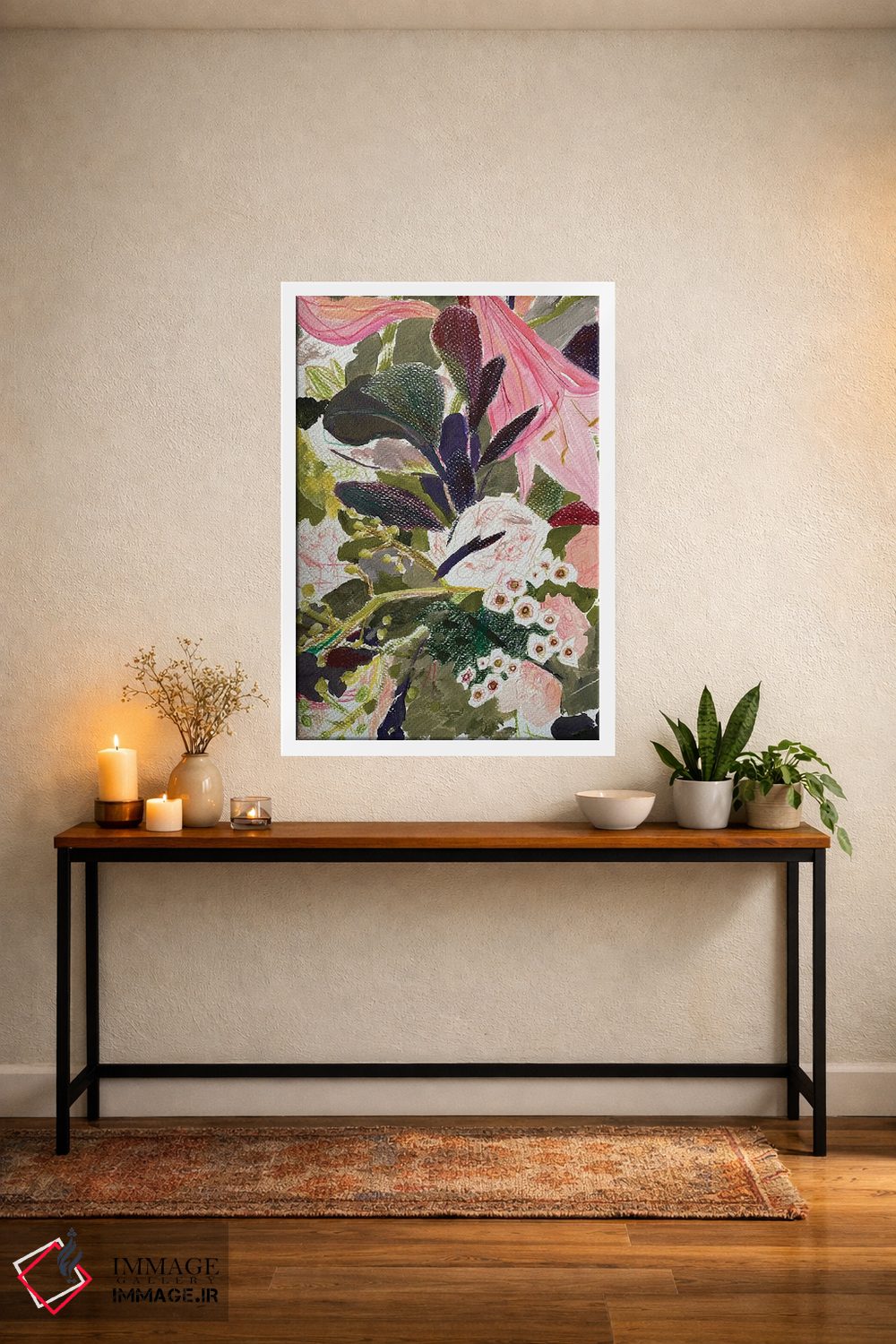 تابلو انتزاعی طرح گل چهارم اثر آناستازیا مازور-اسکروبوا - D3W