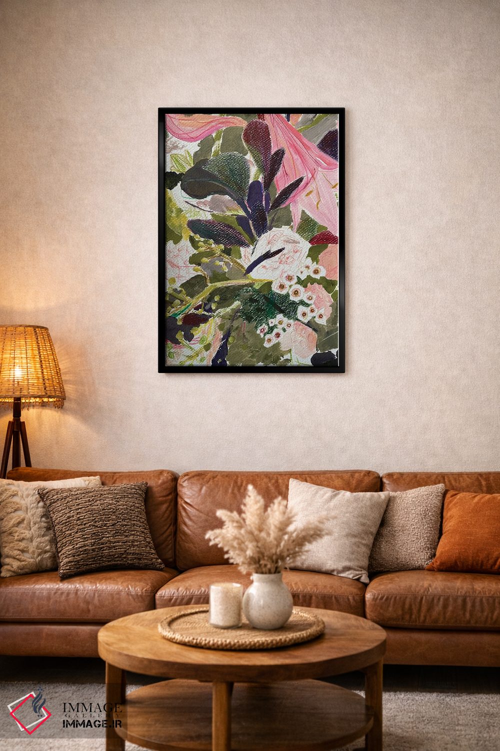 تابلو انتزاعی طرح گل چهارم اثر آناستازیا مازور-اسکروبوا - D4B