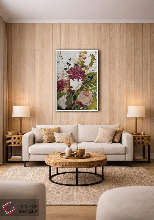 تابلو انتزاعی طرح گل دوم اثر آناستازیا مازور-اسکروبوا - D1W