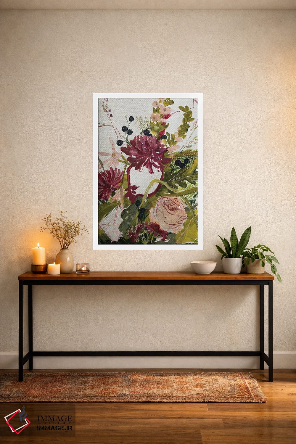 تابلو انتزاعی طرح گل دوم اثر آناستازیا مازور-اسکروبوا - D3W