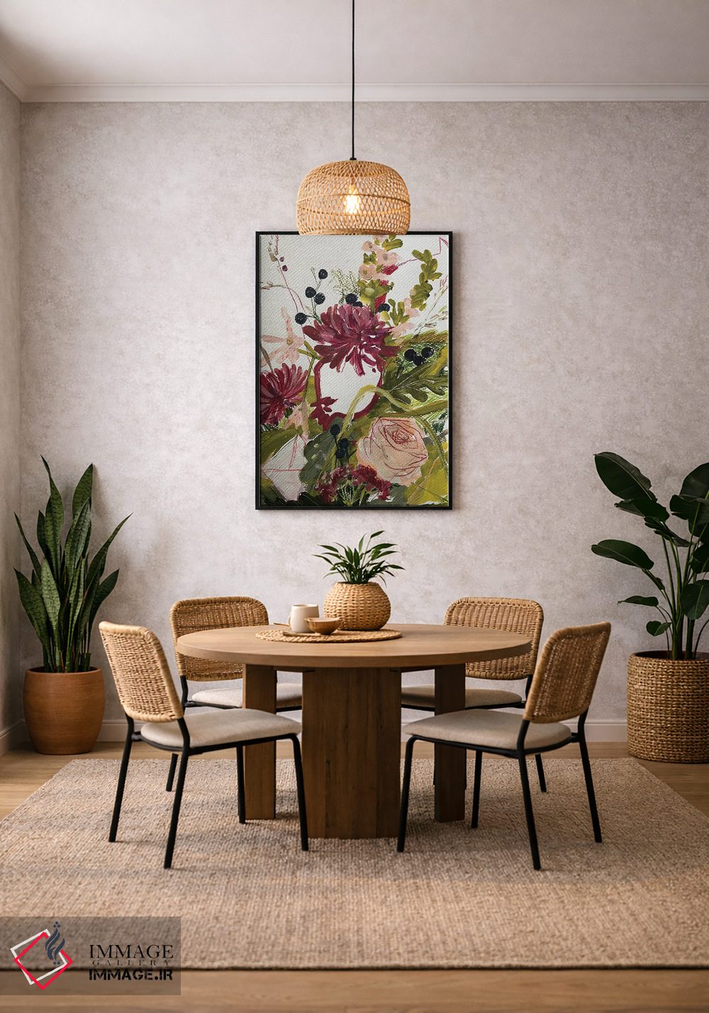 تابلو انتزاعی طرح گل دوم اثر آناستازیا مازور-اسکروبوا - D4B