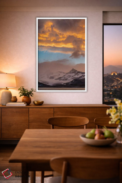 تابلو دکوراتیو خلیج سنت آندرس جزیره جورجیای جنوبی هنگام غروب اثر مارتین زویک - D1W