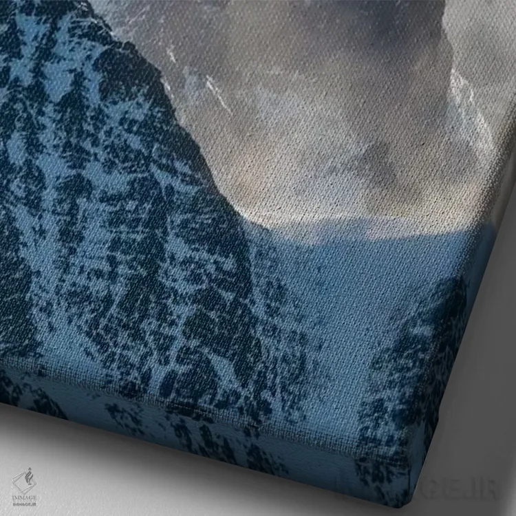 تابلو دکوراتیو ابرهای طوفانی معمولی بر فراز کوه های رشته کوه آلردایس اثر مارتین زویک - نمای نزدیک بافت بوم