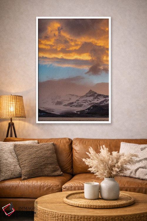 تابلو دکوراتیو خلیج سنت آندرس جزیره جورجیای جنوبی هنگام غروب اثر مارتین زویک - D2W