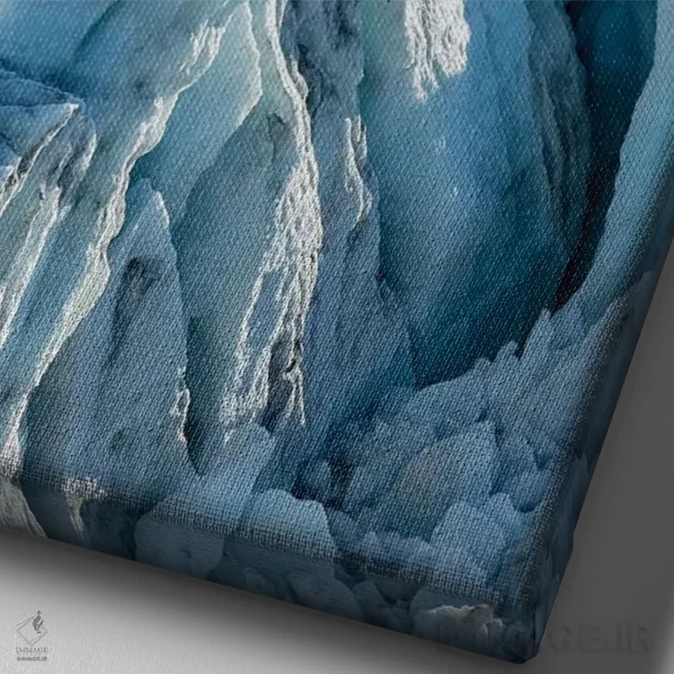 تابلو دکوراتیو Greenland,یخچال راسل. چشم اندازی در نزدیکی ورقه یخی گرینلند… اثر مارتین زویک - نمای نزدیک بافت بوم