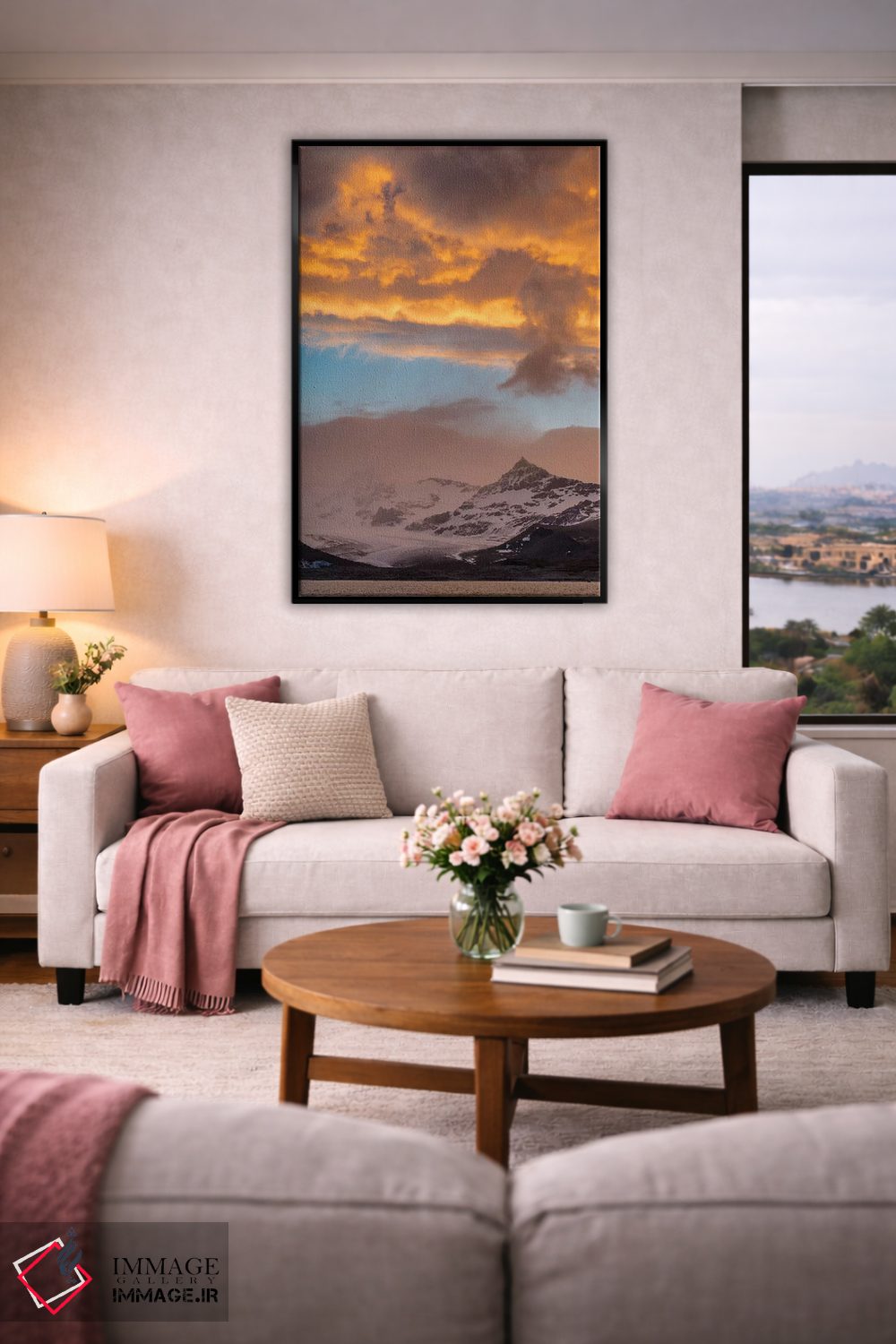 تابلو دکوراتیو خلیج سنت آندرس جزیره جورجیای جنوبی هنگام غروب اثر مارتین زویک - D5B