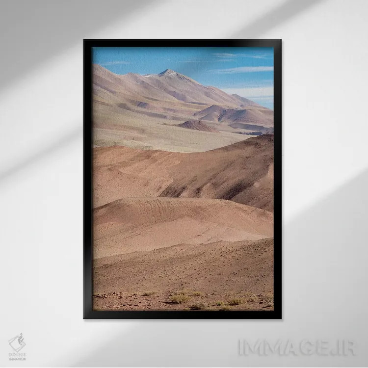 تابلو دکوراتیو Argentina,آلتپلانوی آرژانتین در مسیر جاده ۲۷ بین پوچیتوس و… اثر مارتین زویک - نمای قابدار مشکی