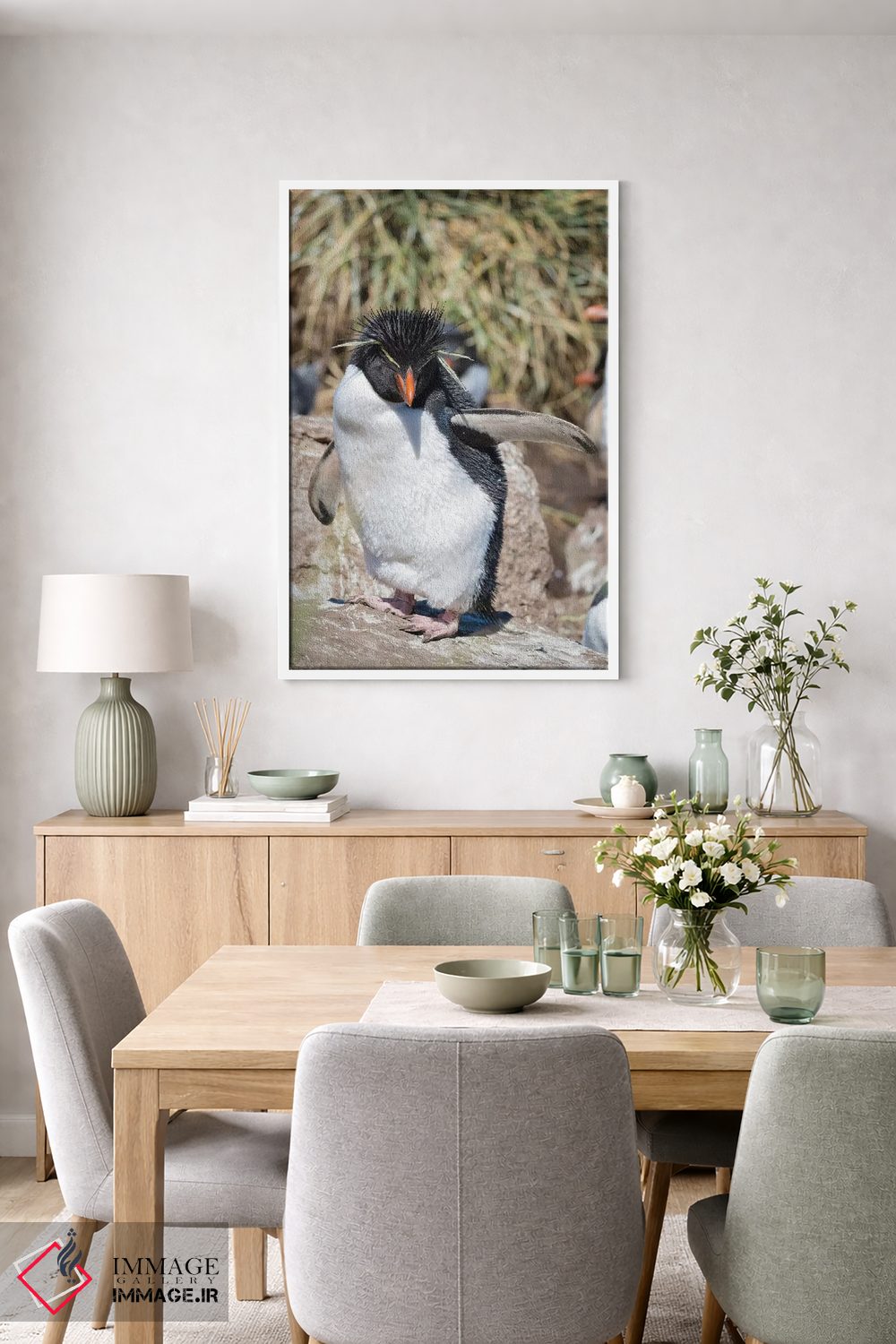 تابلو دکوراتیو subspecies western rockhopper penguin , Falkland Islands.,پ… اثر مارتین زویک - D6W