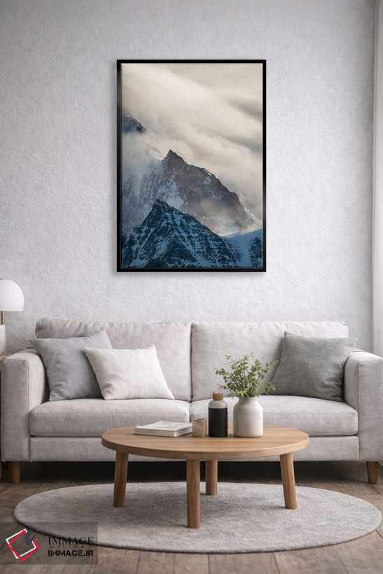 تابلو دکوراتیو ابرهای طوفانی معمولی بر فراز کوه های رشته کوه آلردایس اثر مارتین زویک - D5B