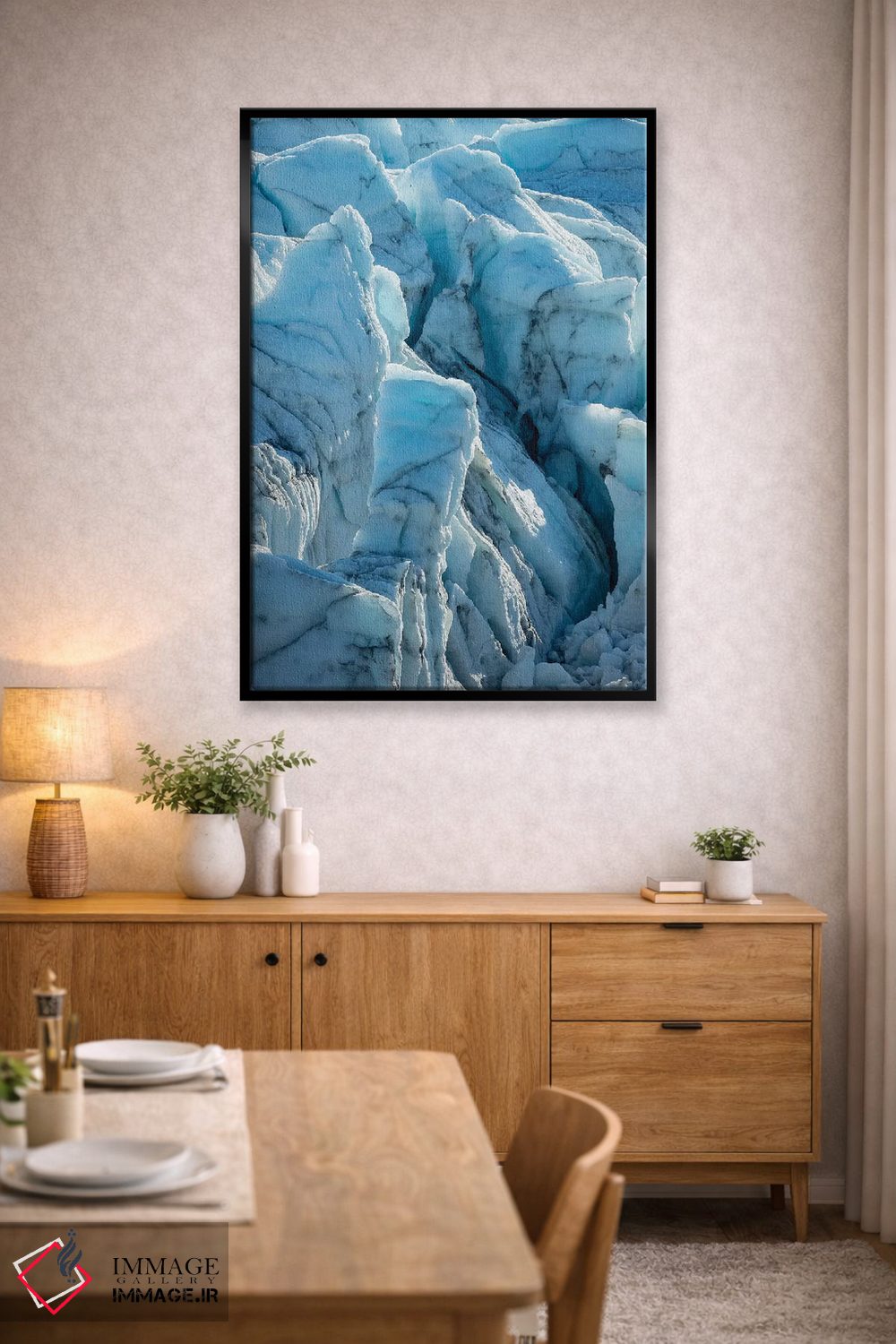 تابلو دکوراتیو Greenland,یخچال راسل. چشم اندازی در نزدیکی ورقه یخی گرینلند… اثر مارتین زویک - D4B