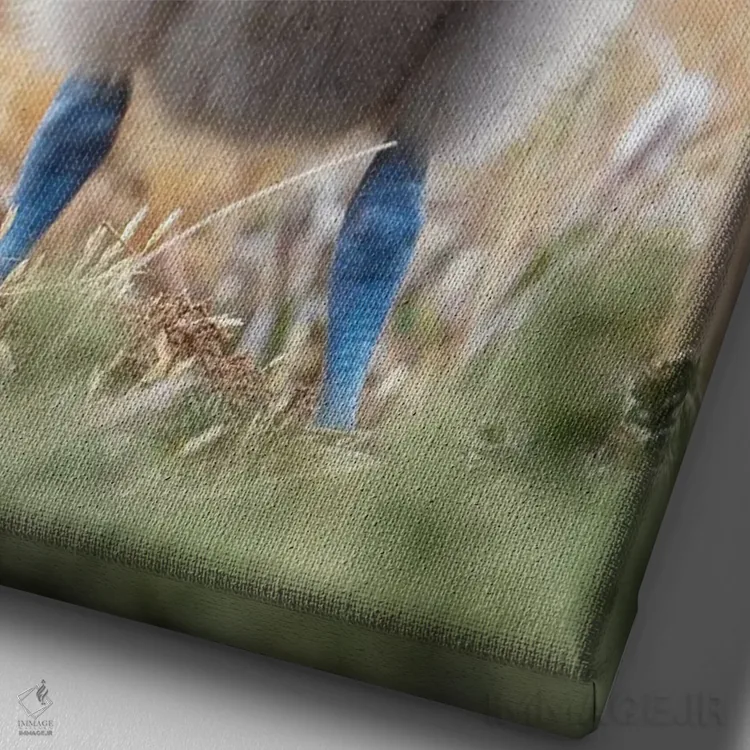 تابلو دکوراتیو Falkland Islands.,جوجه اسکوآ فالکلند یا اسکوآ قهوه ای؛ گونه… اثر مارتین زویک - نمای نزدیک بافت بوم