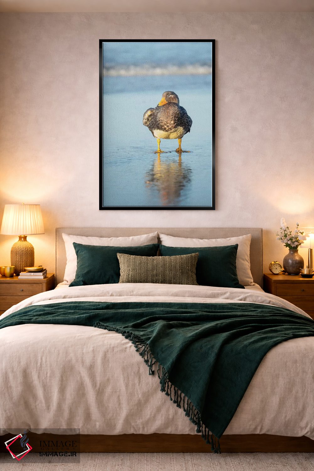 تابلو دکوراتیو Female A Greenish Beak, Falkland Islands.,اردک بی پرواز فال… اثر مارتین زویک - D5B