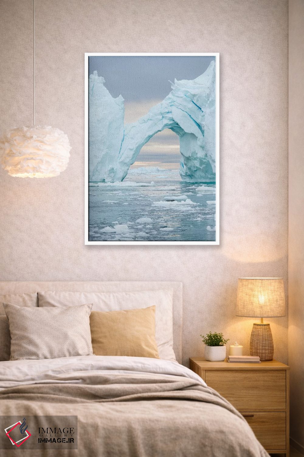 تابلو دکوراتیو Greenland.,یخ دره ایلولیسات در خلیج دیسکو. این یخ دره به عن… اثر مارتین زویک - D2W