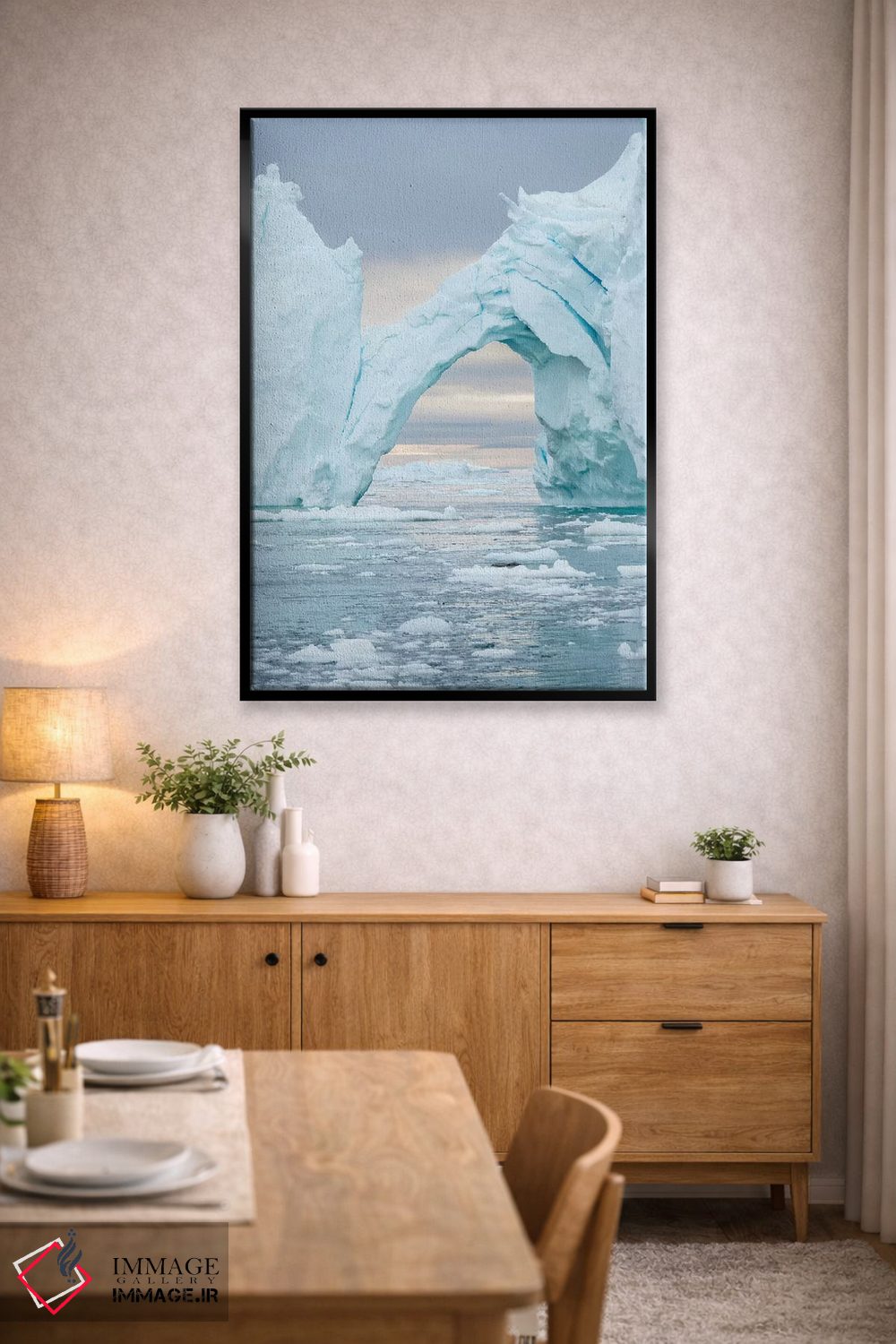 تابلو دکوراتیو Greenland.,یخ دره ایلولیسات در خلیج دیسکو. این یخ دره به عن… اثر مارتین زویک - D5B