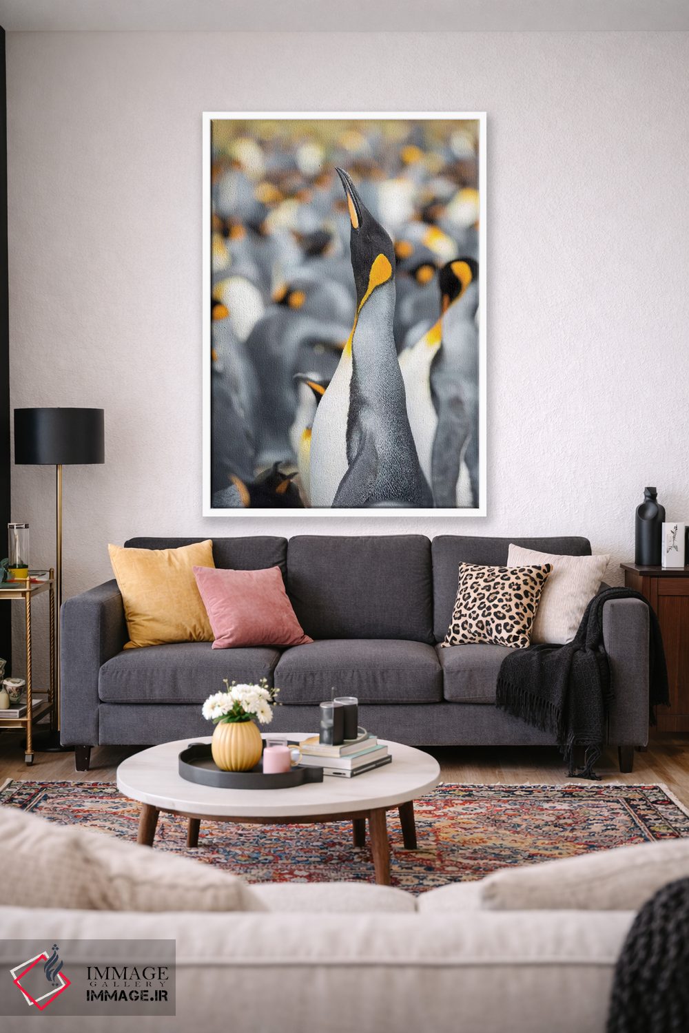 تابلو دکوراتیو پنگوئن شاه در جزایر فالکلند اثر مارتین زویک - D1W