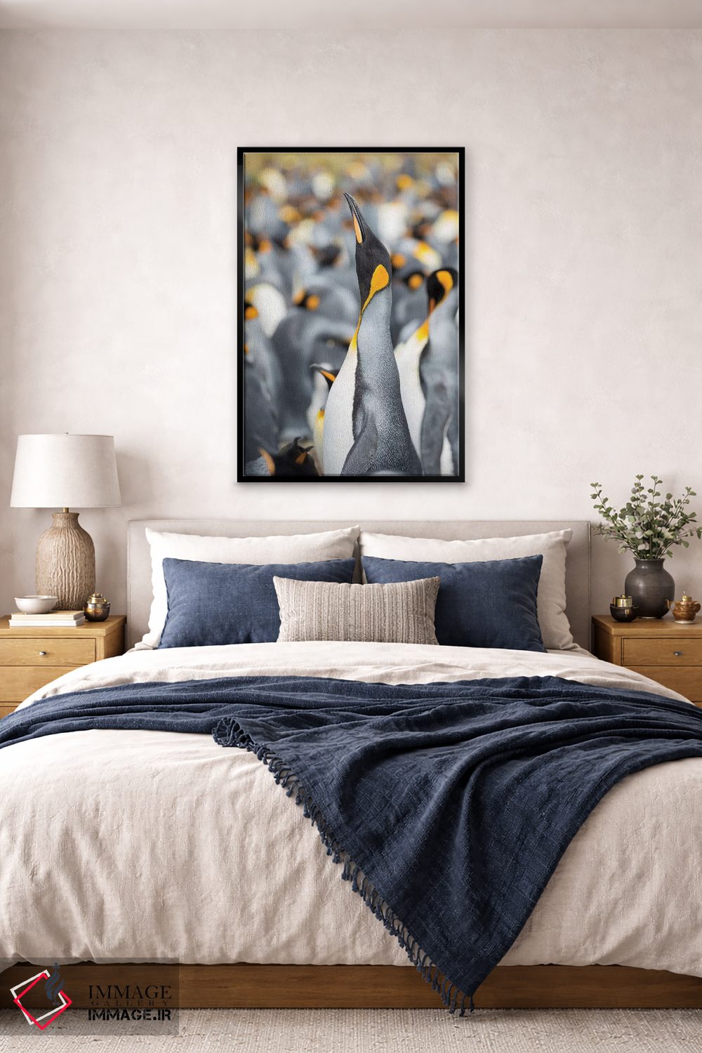تابلو دکوراتیو پنگوئن شاه در جزایر فالکلند اثر مارتین زویک - D5B