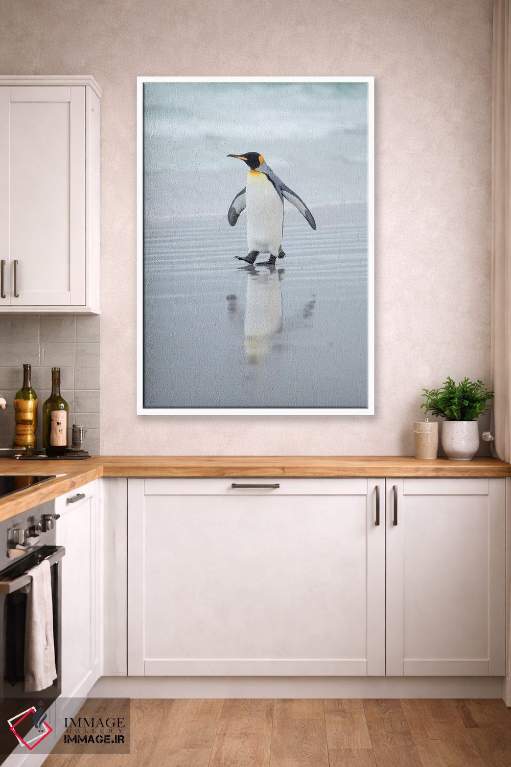 تابلو دکوراتیو پنگوئن شاه در جزایر فالکلند اثر مارتین زویک - D2W