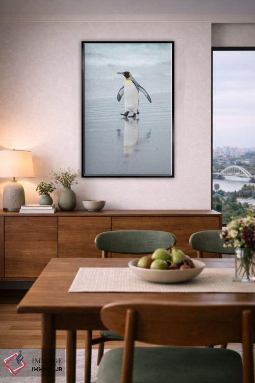 تابلو دکوراتیو پنگوئن شاه در جزایر فالکلند اثر مارتین زویک - D6B