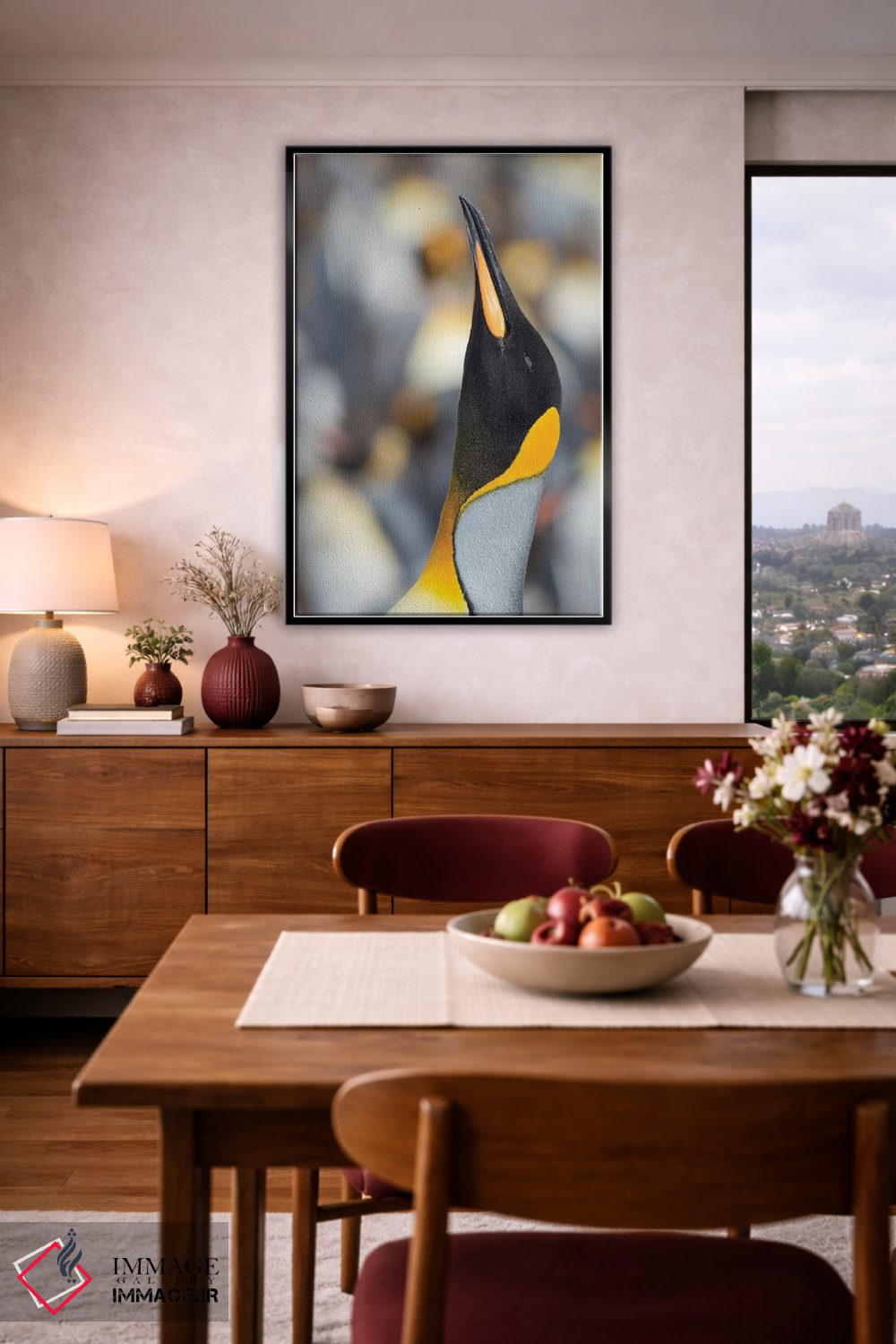 تابلو دکوراتیو Falkland Islands.,پنگوئن شاه، جزایر فالکلند اثر مارتین زویک - D5B