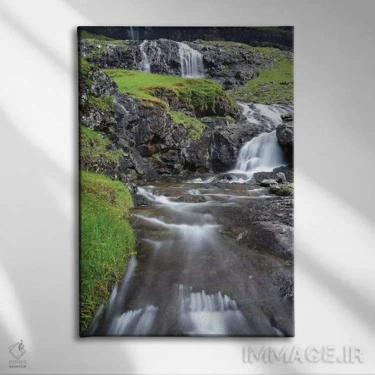 تابلو دکوراتیو Faroe Islands,دره ساکسون، جزایر فارو، دانمارک اثر مارتین زویک - نمای روبهرو روی دیوار