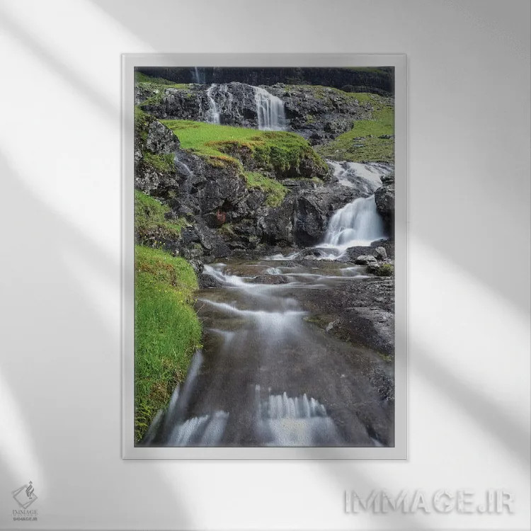 تابلو دکوراتیو Faroe Islands,دره ساکسون، جزایر فارو، دانمارک اثر مارتین زویک - نمای قابدار سفید