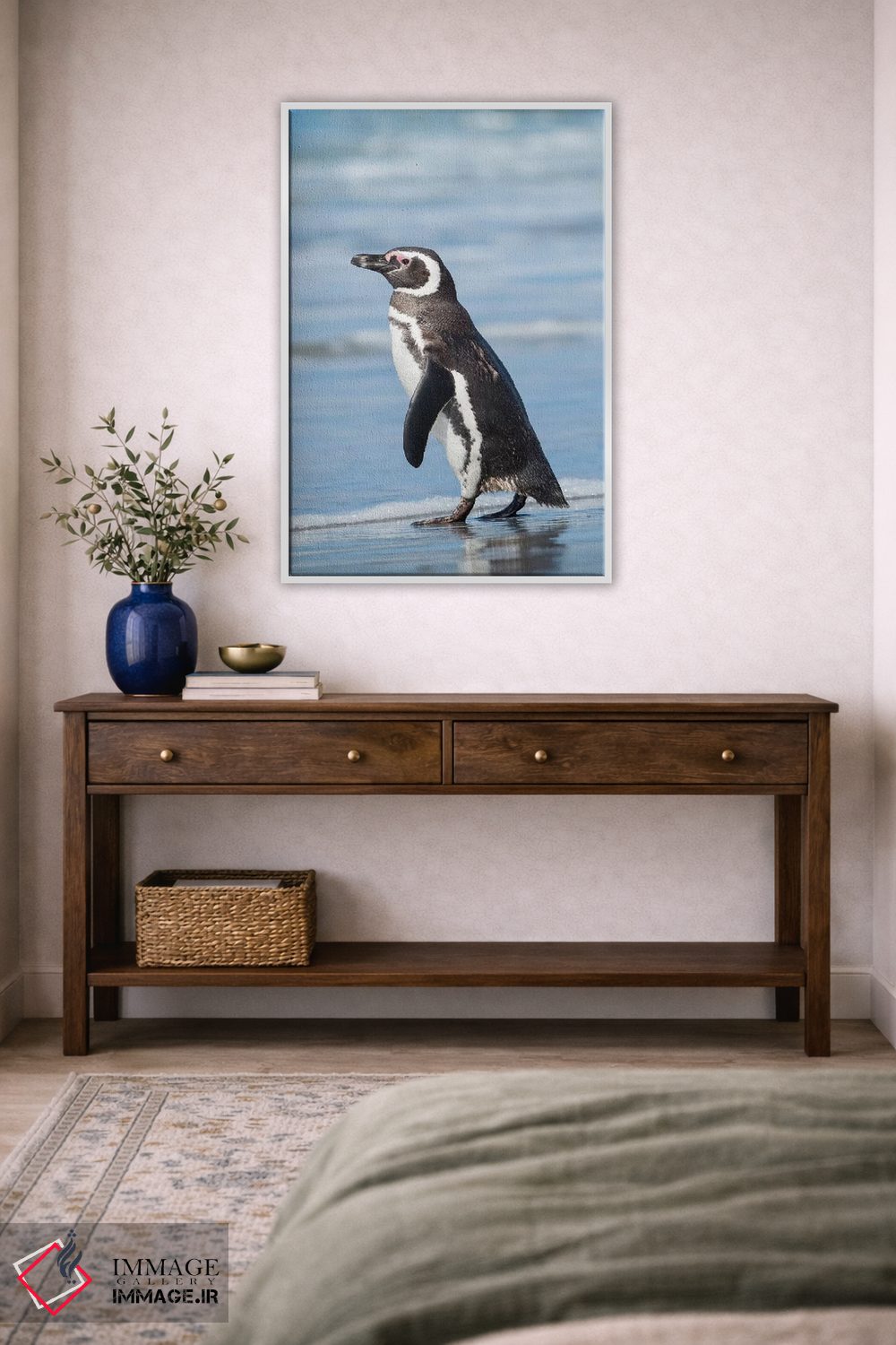 تابلو دکوراتیو Falkland Islands.,پنگوئن ماژلانی، جزایر فالکلند اثر مارتین زویک - D3W