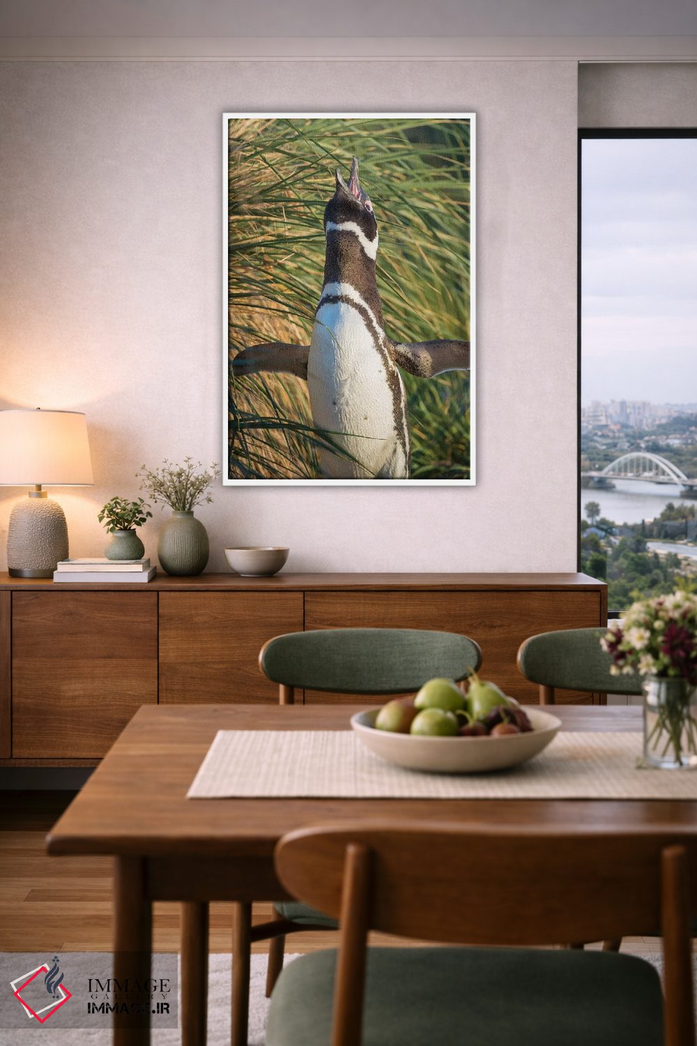 تابلو دکوراتیو Falkland Islands.,پنگوئن ماژلانی، جزایر فالکلند اثر مارتین زویک - D6W