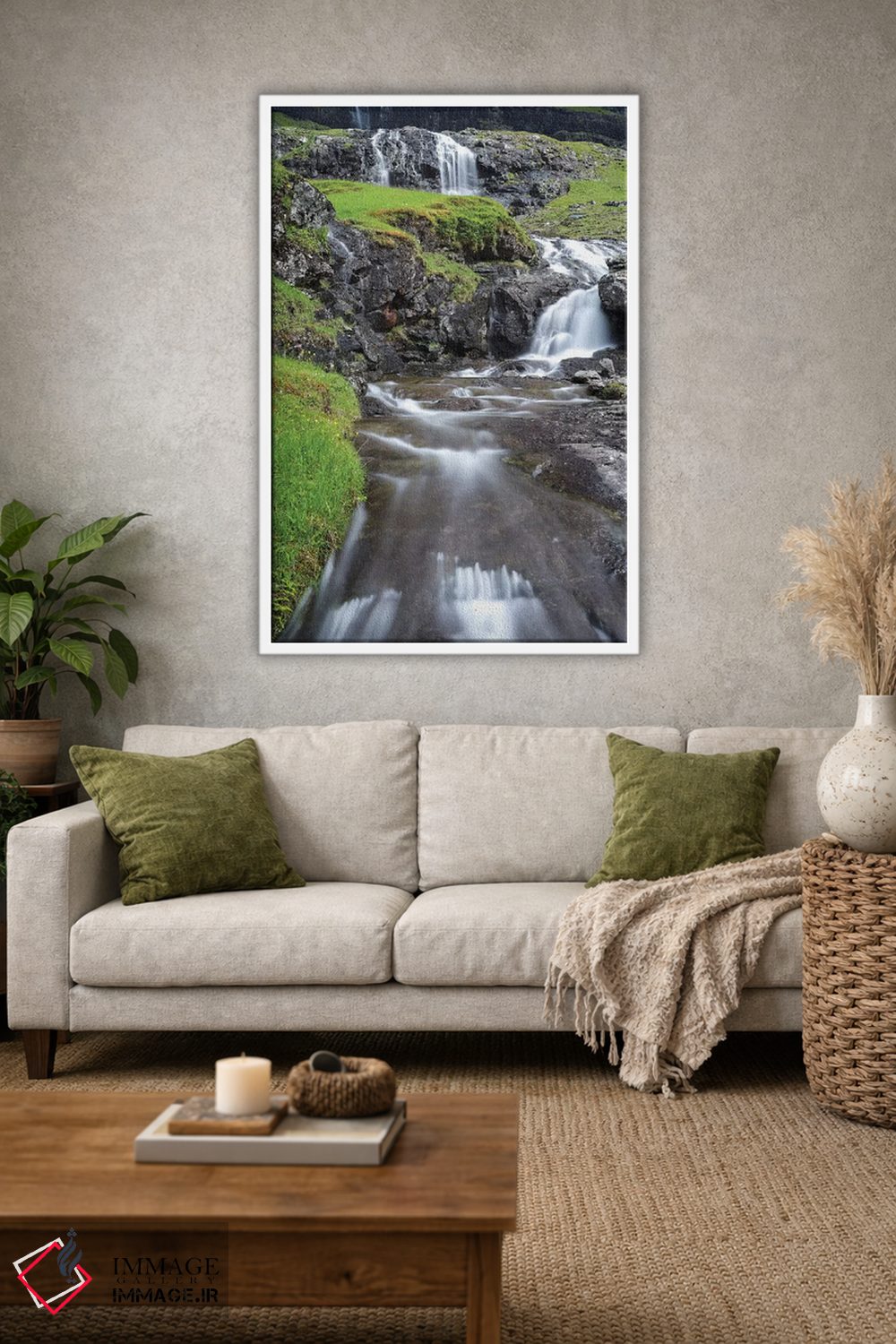 تابلو دکوراتیو Faroe Islands,دره ساکسون، جزایر فارو، دانمارک اثر مارتین زویک - D1W