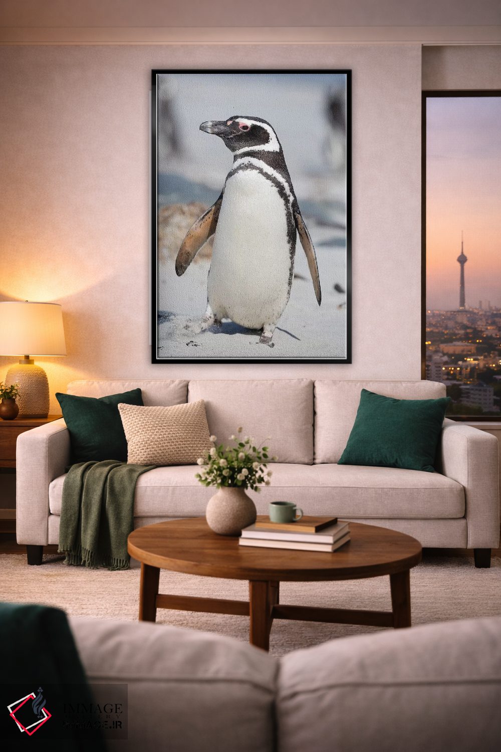 تابلو دکوراتیو Falkland Islands.,پنگوئن ماژلانی، جزایر فالکلند اثر مارتین زویک - D2B