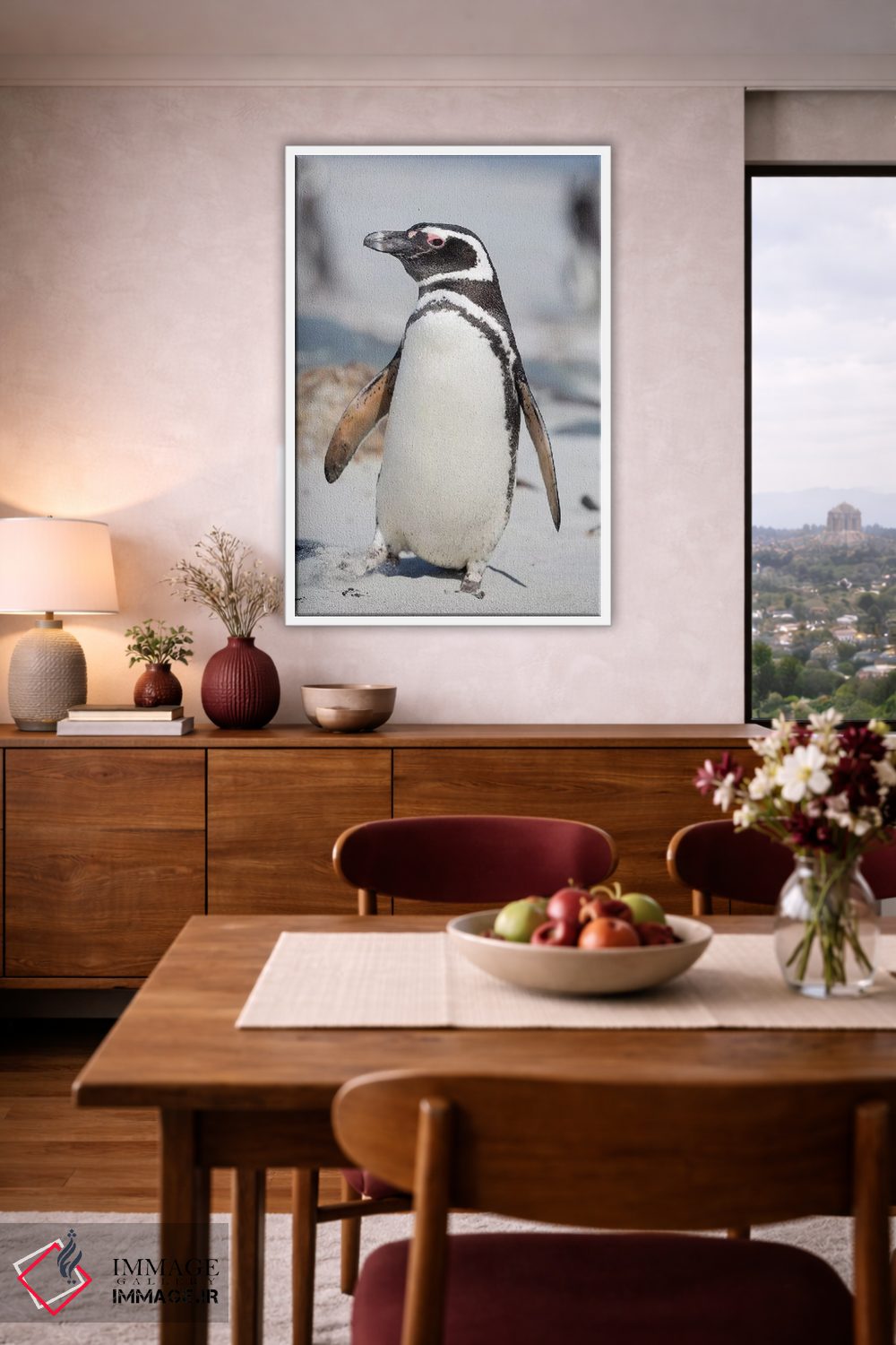 تابلو دکوراتیو Falkland Islands.,پنگوئن ماژلانی، جزایر فالکلند اثر مارتین زویک - D3W