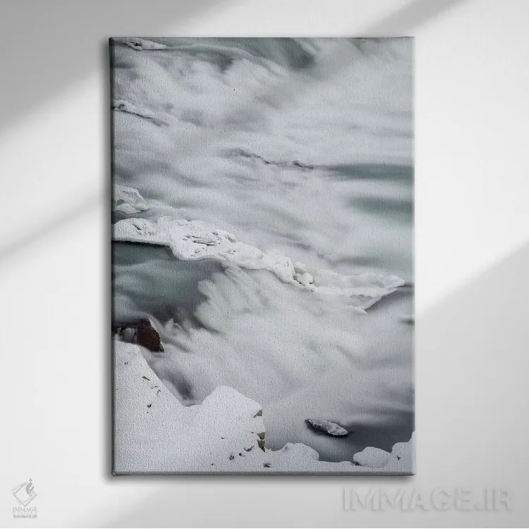 تابلو دکوراتیو River Thorsa, Selfoss, Iceland.,آبشار اوریدافوس در زمستان… اثر مارتین زویک - نمای روبهرو روی دیوار
