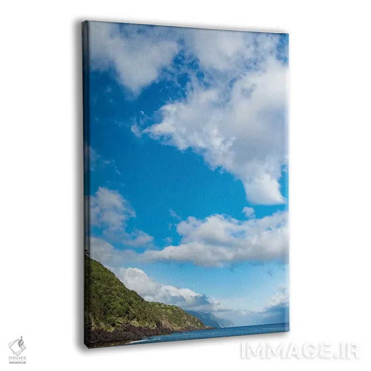 تابلو دکوراتیو View Along The Southern Coast. Sao Jorge Island, Azores, Po… اثر مارتین زویک - نمای پرسپکتیو محصول