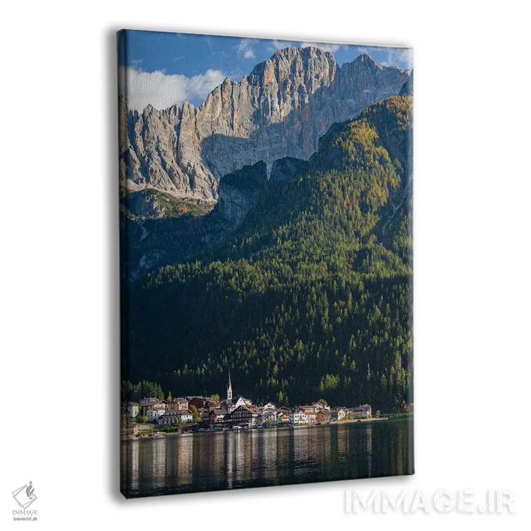 تابلو دکوراتیو an icon of the dolomites in the Veneto, Italy,دهکده آلگه کن… اثر مارتین زویک - نمای پرسپکتیو محصول