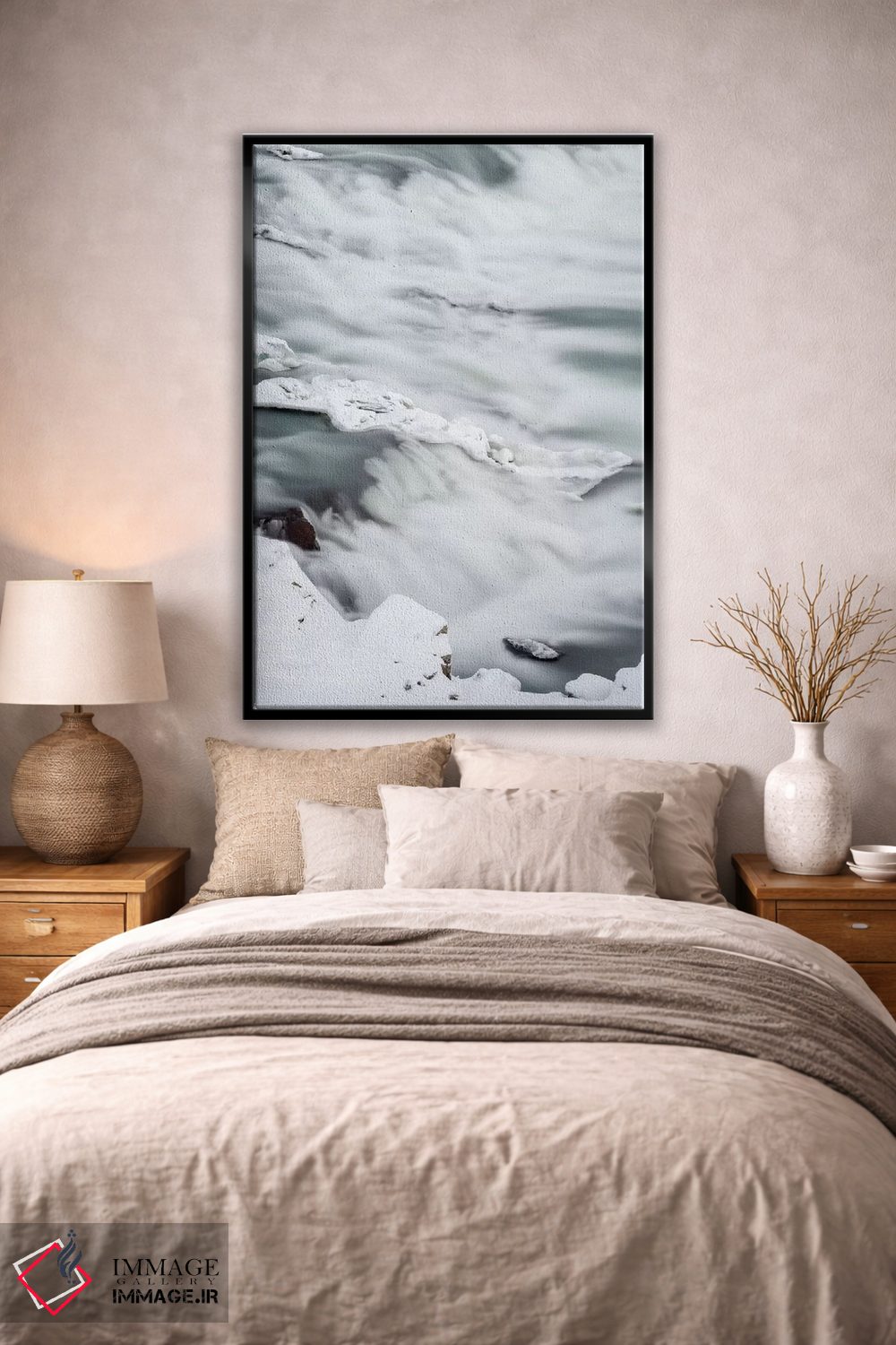 تابلو دکوراتیو River Thorsa, Selfoss, Iceland.,آبشار اوریدافوس در زمستان… اثر مارتین زویک - D1B