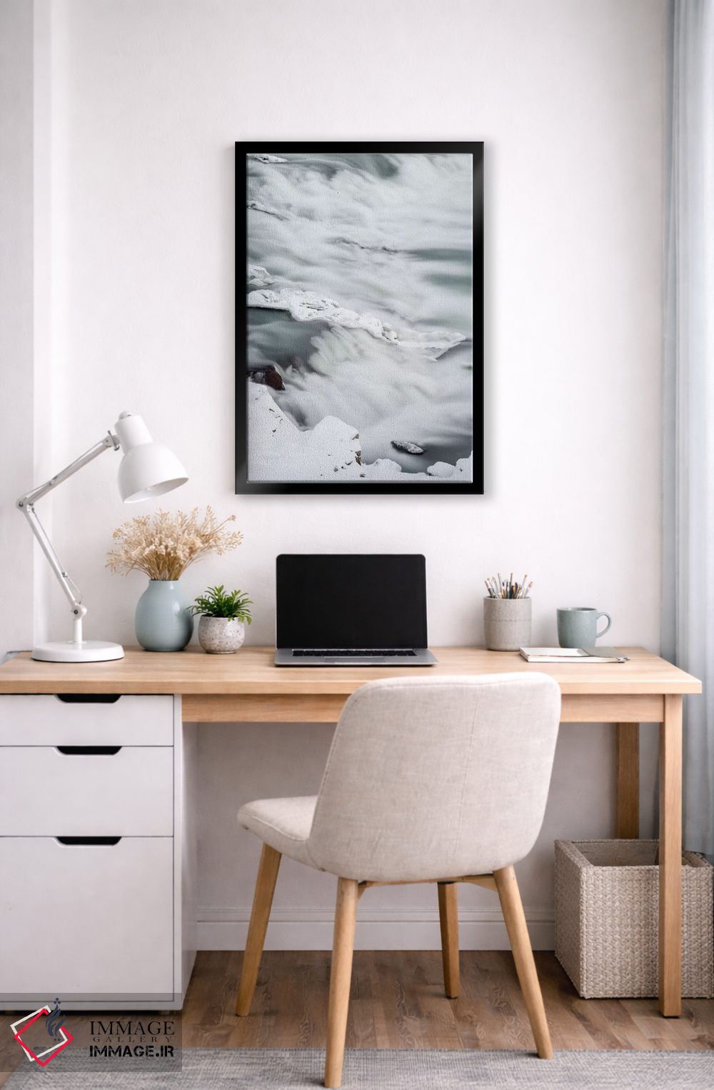 تابلو دکوراتیو River Thorsa, Selfoss, Iceland.,آبشار اوریدافوس در زمستان… اثر مارتین زویک - D5B