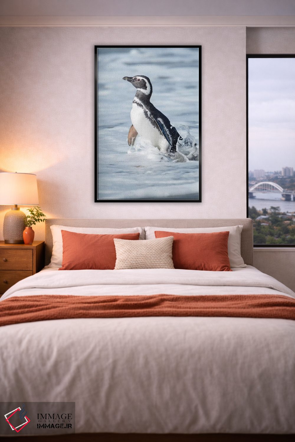 تابلو دکوراتیو Falkland Islands.,پنگوئن ماژلانی، جزایر فالکلند اثر مارتین زویک - D5B