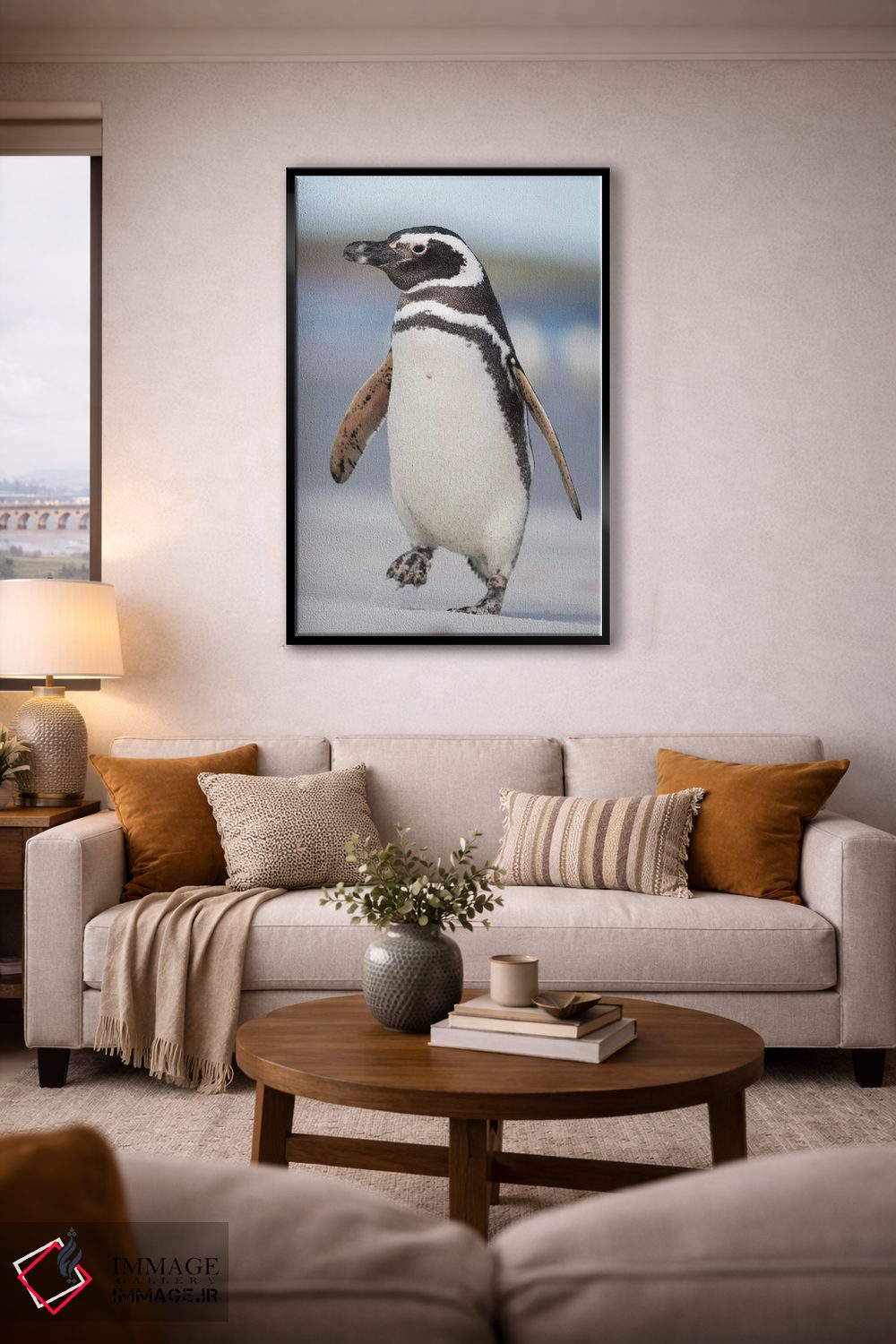 تابلو دکوراتیو Falkland Islands.,پنگوئن ماژلانی، جزایر فالکلند اثر مارتین زویک - D5B